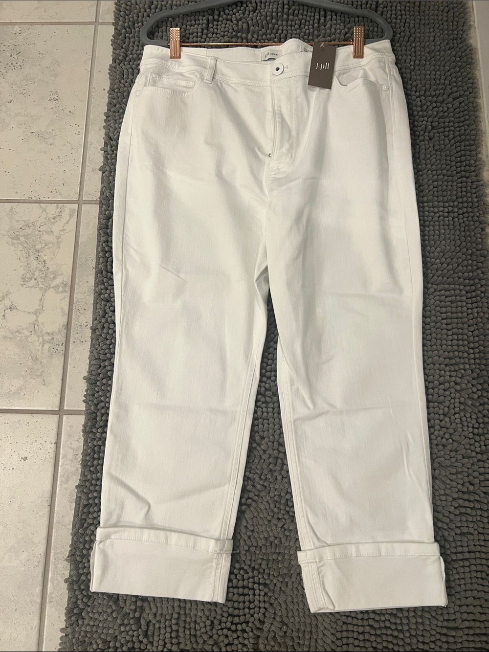J. Jill White Cropped Ankle Pants